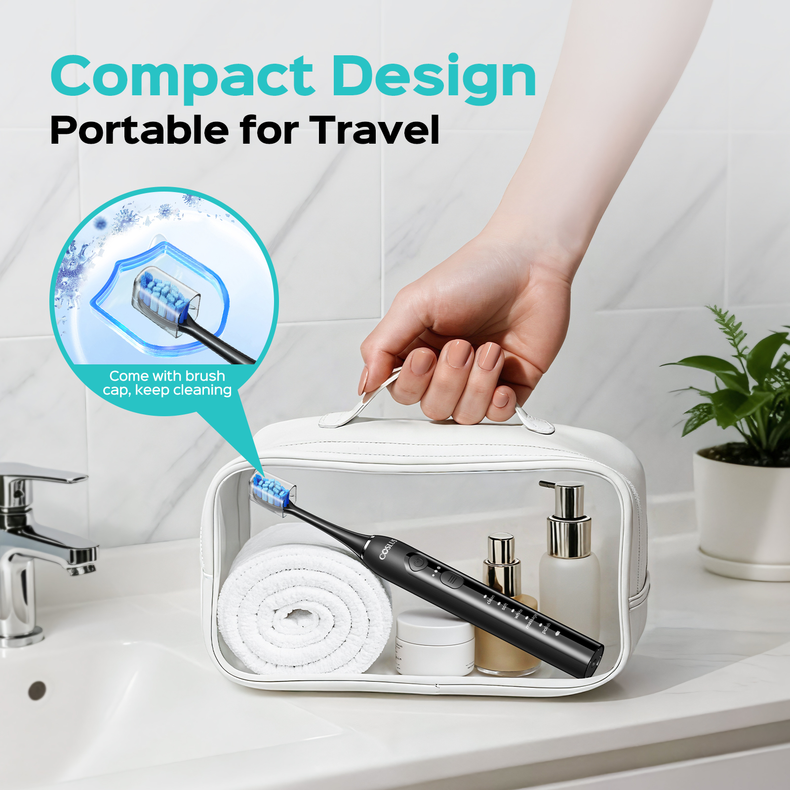 Coslus CX30 Sonic Electric Toothbrush For Adults & Kids photo 5
