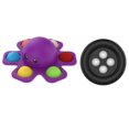 thumbnail image 1 of Fidget Toys Face-Changing Toy Stress Relief Simple Dimple Keyboard Push Bubble Sensory Toy, Purple + Button To Bead Black, 1 of 9