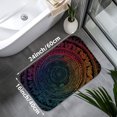 thumbnail image 3 of 1pc Colorful Circular Absorbent Non-Slip Bathroom Thickened Flannel Rug Decor,Soft,Quick Drying,Suitable For Indoor/outdoor Use,Bathrooms,Bedrooms,Kitchens,Terrace,Laundry Rooms,16"x24", 3 of 7