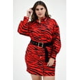 thumbnail image 1 of Vestido animal print Roman Fashion /Tallas Extras, 900 (Rojo) rojo 40 Roman Fashion V-LAT-900-ROJO, 1 of 7