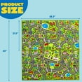 thumbnail image 5 of Joyfy 2 Pack Kids Car Rug for Playroom, Jumbo Car Play Mat for Toddlers,Durable Car Carpet for City Pretend Play, 5 of 8