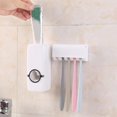thumbnail image 3 of Toothbrush Holder Automatic Toothpaste Dispenser Dustproof Wall Mount Stand Toothpaste Squeezer for Family Washroom Bathroom, 3 of 11