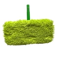 thumbnail image 5 of Huanledash Flat Mop Cloth Wet Dry Dual Use Ultra Soft Thickened Elastic Band Coral Fleece/Microfiber/Chenille Replacement S/L Optional Water Absorption Rotary Mop Cleaning Pad for Bathroom, 5 of 8
