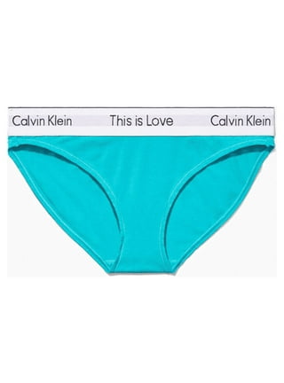  Calvin Klein Women's This is Love Modern Cotton Thong Panty,  Aqua Green, Small : Clothing, Shoes & Jewelry