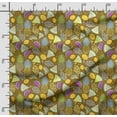 thumbnail image 2 of Soimoi Watercolor Fruit Print, Poly Taffeta Fabric, Decor Sewing Fabric by The Yard 56 Inch Wide, Decorative Fabric for Outdoor Upholstery, Umbrellas and Home Accents, Olive Green, 2 of 5