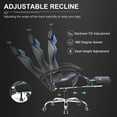 GTRACING Gaming Chair with Footrest and Ergonomic Lumbar Massage Pillow