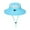 Sky Blue, variant on WCJM Sun Hats for Women Wide Brim Beach Hat Straw Visor Ponytail Summer Uv Packable Foldable Beach Vacation Essentials