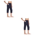 thumbnail image 3 of Eigraketly Pantalones de mujer Pantalones deportivos Bolsillo grande Pantalones de chándal de cintura alta Cordón Type5 NO5, 3 of 6