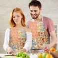 thumbnail image 3 of Pioneer Flower Floral Print Pattern Apron-Garden Aprons for Women with Pockets-Cotton Linen Waterproof Kitchen Cooking Gardening Aprons Adjustable for Kitchen,Cooking,BBQ and Salon 33x27 Inch, 3 of 7