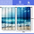 thumbnail image 3 of Cortina Aimego Ocean Waves azul 56x36 cm con 2 paneles, 3 of 5