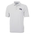 thumbnail image 2 of Men's Cutter & Buck Gray Stephen F Austin Lumberjacks Big & Tall Team Logo Virtue Eco Pique Stripe Recycled Polo, 2 of 3