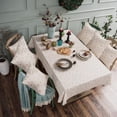 thumbnail image 1 of Mantel de estampado dorado navideño, mantel de comedor para el hogar, mantel decorativo de vacaciones, blanco, 6 piezas, funda de almohada Inevent HA9101-06B, 1 of 2