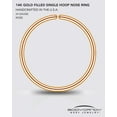 thumbnail image 4 of Body Candy Body Candy Seamless Ring Nose Ring Hoop for Women 14k Real Gold Filled and 925 Silver Nose Piercing Jewelry Conch Helix Septum Hoops for Women 14k Real Gold Filled and 925 Silver, 4 of 4