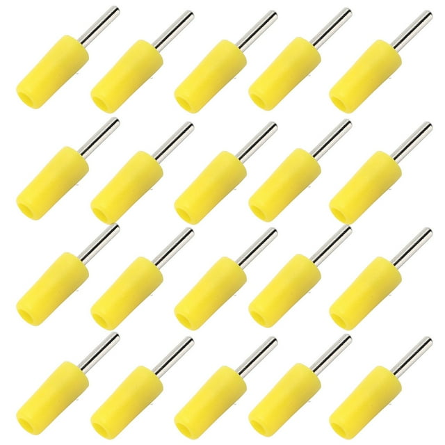 Banana Pin, 20Pcs Pin Banana Plug, Plated Brass Male Waterproof Connector Accessory Set Kit For 2mm Banana Plug