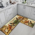thumbnail image 3 of Farmhouse Kitchen Rugs and Mats Non Skid Washable Set of 2, Vintage Rooster Kitchen Mats for Floor, Country Farm Kitchen Runner Rug, Rustic Kitchen Decor, 3 of 6