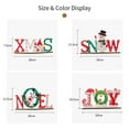 thumbnail image 4 of Visland Christmas Wooden Table Decorations Santa Claus Snowman Wooden Table Top Decorations for Christmas Home Party, 4 of 6