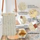 thumbnail image 3 of ZHAOCHENG Bolso bandolera de paja, bolso de playa de una pieza, bolso de hombro tejido a juego, bolso de paja tejido para mujer, bolso bandolera vertical simple para teléfono celular, beige, 3 of 5