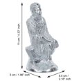 thumbnail image 3 of Handcrafted Silver Sai Baba Metal Figurine, 3 of 5