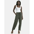 thumbnail image 2 of Time and Tru Women's High Rise Jogger Pants, 28" Inseam, Sizes XS-XXXL, 2 of 5