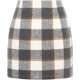 thumbnail image 1 of Falda a cuadros de cintura alta para mujer Gris CH Gris CH Xishao ropa, 1 of 2