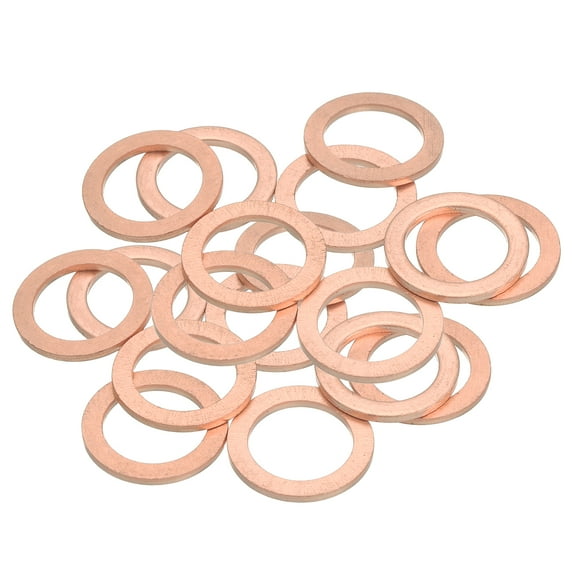 18Pcs Flat Washer, 14mm ID, 20mm OD, 1.5mm Thick for Bolts Screws Machinery