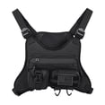 thumbnail image 2 of Bolsa de pecho para hombre, bolsa para equipo de ciclismo, mochila con correa de hombro ajustable, riñonera Negro, 2 of 8