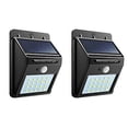 thumbnail image 2 of Lámpara de pared con sensor de movimiento y energía solar, impermeable, 20 LED, para exteriores, 4 unidades, 2 of 3
