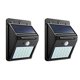 thumbnail image 1 of Aplique de pared impermeable de 20 LED con sensor solar/detector de movimiento, para exterior, 2 piezas, 1 of 3