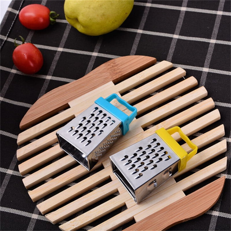 CuiGuoPing Mini 4-sided grater blue . 2.5 x 3.5 x 6.5 cm hand-held fruit and vegetable shredder 