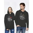 thumbnail image 2 of Mr & Mrs Gift for Couples Wedding, Anniversary, Newlywed Matching Set Hoodie Men Small / Women Large Black, 2 of 5