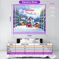 thumbnail image 5 of Hello Welcome Winter The Ski Siberian Husky Snowy Day Tapestry Husky Dog Lover Gifts Wall Hanging Backdrop Home Decor - 13013, 5 of 5