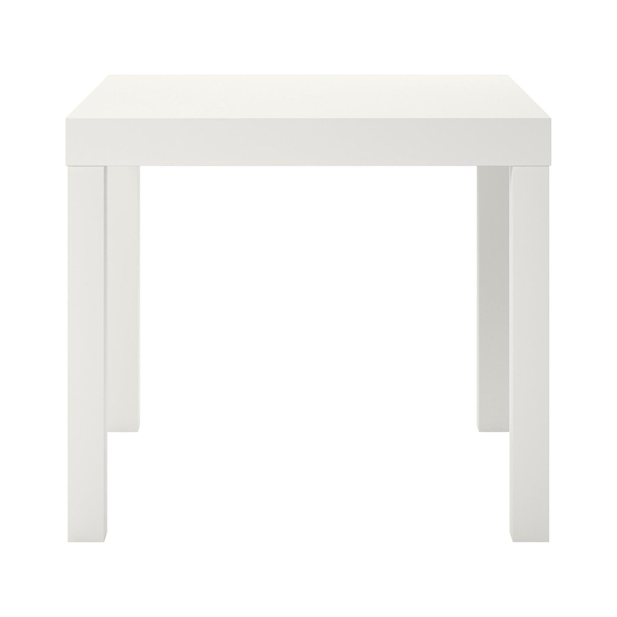 (2 pack) Mainstays Parsons End Table, White