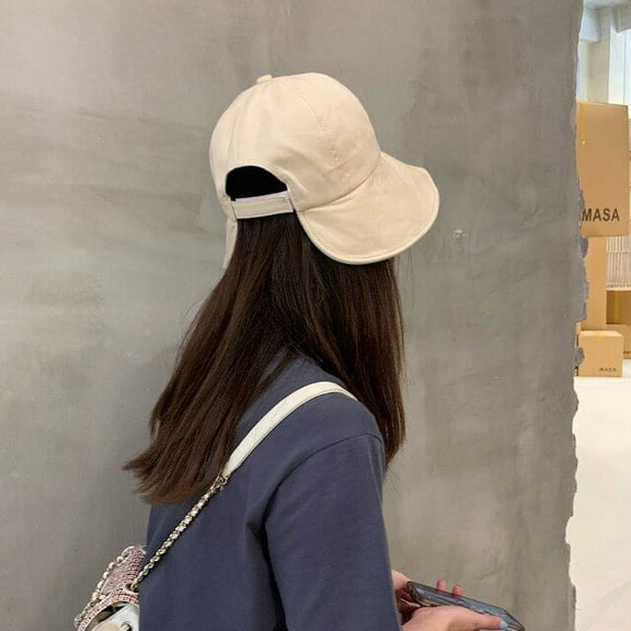 CoCopeaunts Summer Bucket Hats for Women Adjustable Beach Sunscreen Straw Hats Drooping Caps Ladies Outdoor Sun Protection Cap