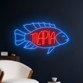 thumbnail image 2 of Handmadetneonsign Tilapia Fish Wall Art, Tilapia Wall Decor, Tilapia Fish Restaurant Wall Decor, 2 of 5
