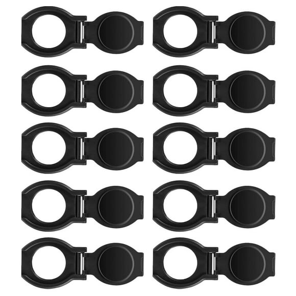 FONDOTIN 1 Set 10 Pcs Web Cam Cover Black ABS for Office Use Camera Protection Cover