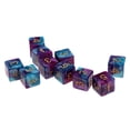 thumbnail image 2 of Old D6 D&D RPG , Púrpura + azul Morado + Azul Hugo Juego de dados de 6 caras, 2 of 8