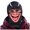 Black, variant on Funny Lips Ski Mask with Speckled Print, Balaclava with Eye Opening for Skiing and Snowboarding