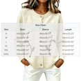 thumbnail image 3 of Sweater for Women Floral Embroidered Cardigan Button Down Crew Neck Long Sleeve Casual Sweater, 3 of 5