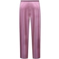 thumbnail image 1 of Small Petite Soft Pink Sparkling Designer Print Slinky TapeBlack Pants, 1 of 4