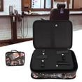 thumbnail image 4 of Haircutting Tools Bag, Barber Tools Storage Bag ABS PU Canvas Wearproof Portable  for Scissors Combs Hair Clippers, 4 of 7