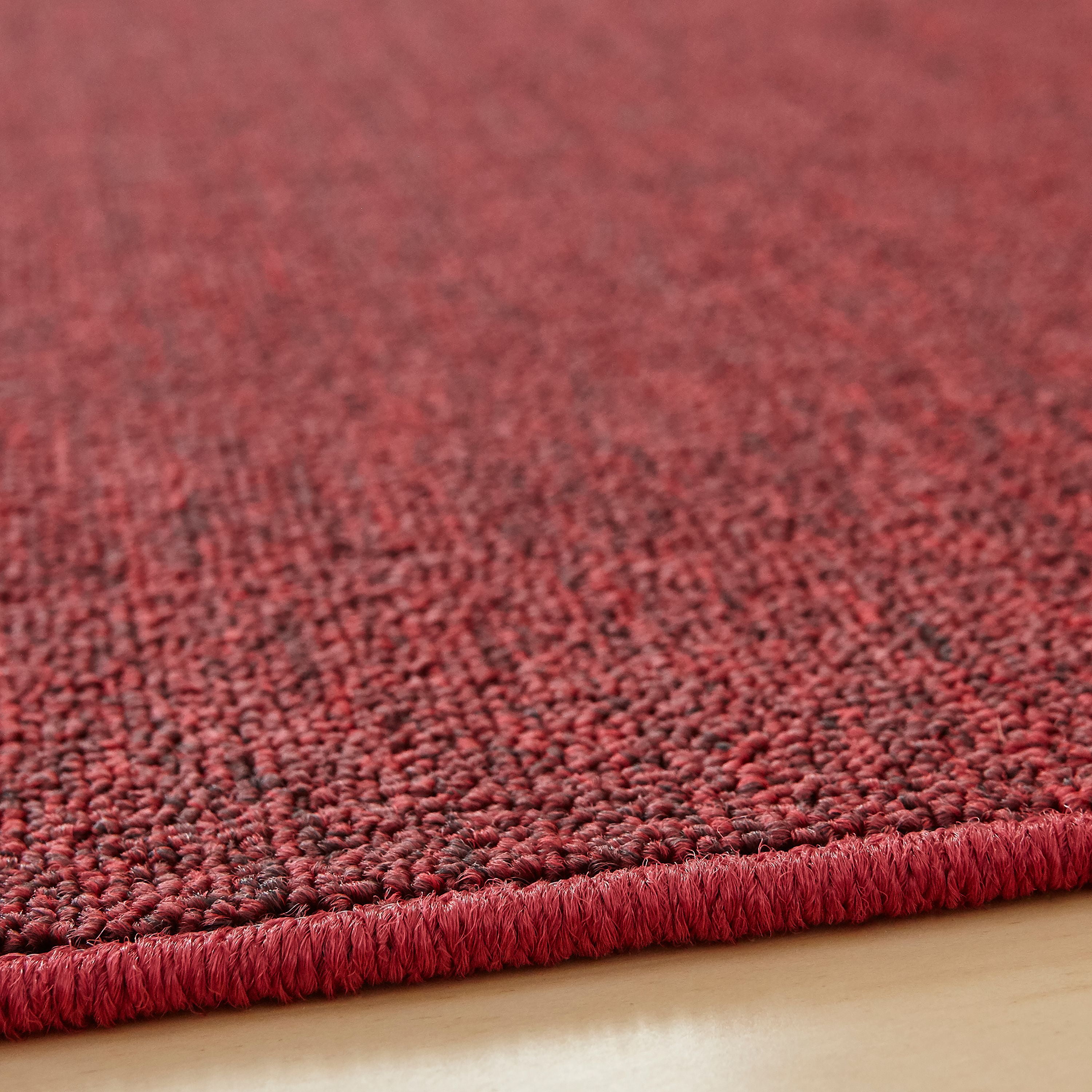 Mainstays Titan Solid Area Rug, Cardinal Red, 3' x 5'