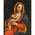 thumbnail image 3 of School of Leonardo 20x24 Black Modern Framed Museum Art Print Titled - Madonna and Child (16th Century), 3 of 5