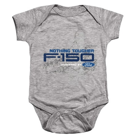 

Ford Trucks Engine Schematic-Infant Snapsuit Athletic Heather-12Mos
