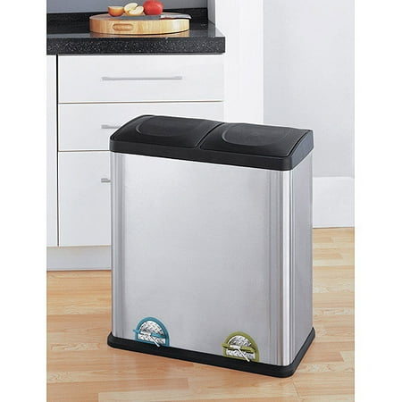 Neu Home 16-Gallon 2-Section Recycle Bin