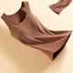 thumbnail image 5 of Ropa interior térmica Tops de moda para mujer de invierno sin mangas de cuello redondo cómodas camisetas sin mangas lisas regulares blusa de poliéster para mujer, 5 of 7