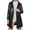 Black, variant on Womens Winter Coat Reversible Jacket Leather Shearling Combo For Autumn Fashion Outerwear Black,XXL