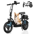 thumbnail image 1 of Scooter eléctrico WERHY de 500W con neumáticos de 14" y asiento plegable, 1 of 9