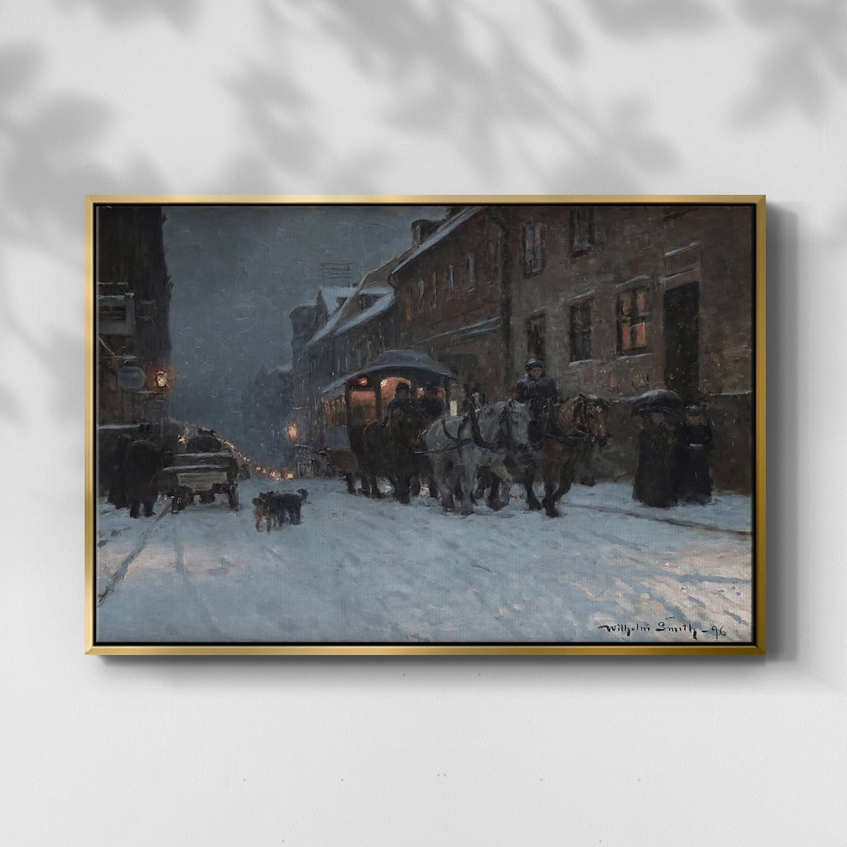 Vintage Landscape-CCCLXXXIV By Wexford Home Framed in Gold Wood Gallery Wrapped Canvas 17 in. x 25 in.