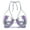Purple, variant on Women Seashell Bras Metallic Shiny Shells Faux Pearls Strings Halter Neck Bikini Top Clubwear Purple XXL