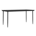 thumbnail image 6 of vidaXL 9 Piece Patio Dining Set with Cushions Poly Rattan and Steel, 6 of 10